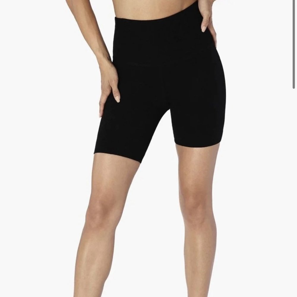 Beyond Yoga Black High-Waisted Biker Shorts Size M